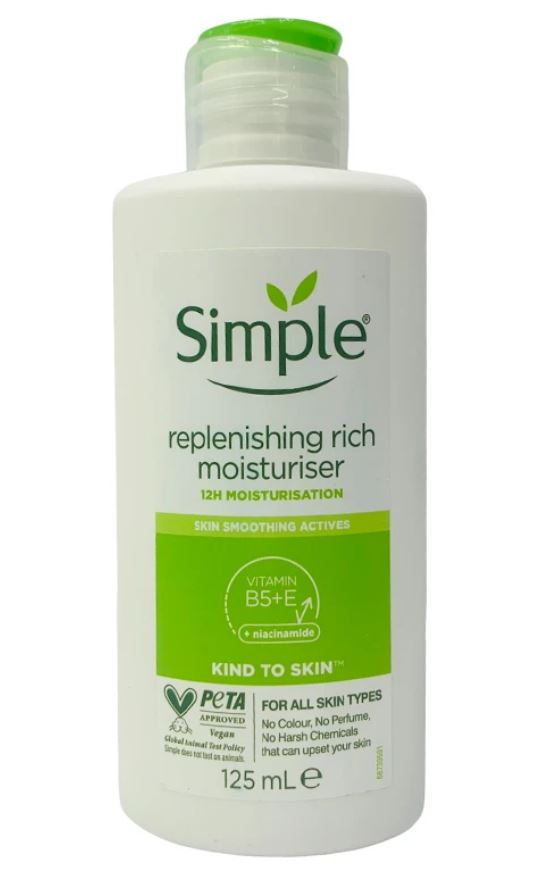 کرم آبرسان سیمپل مدل riche حجم 125 میلی لیتر